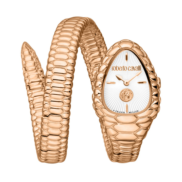 Roberto Cavalli Women s Serpent Head Rose Gold Watch Bluesalon