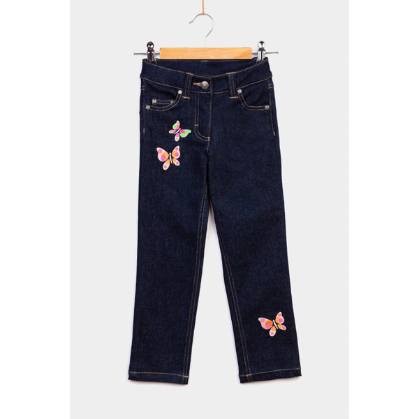 Aigner Kids Girl s Logo Denim Jeans Bluesalon