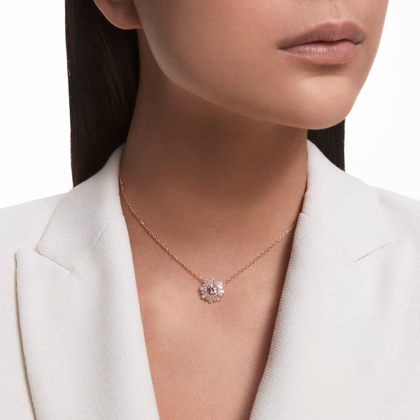 Swarovski Sunshine Necklace Pink Rose gold-tone plated – Bluesalon.com