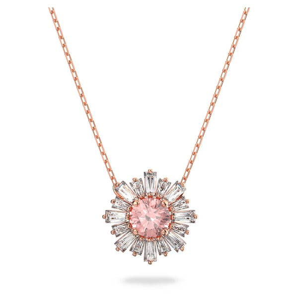 Swarovski Sunshine Necklace Pink Rose gold-tone plated – Bluesalon.com