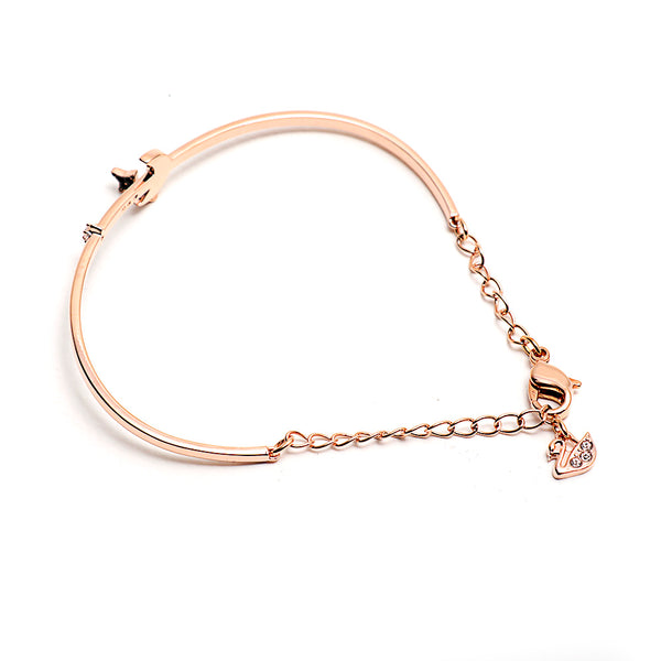 Swarovski Crystal offers Duo Moon Black Rose Gold-Tone Bangle