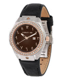 Cerruti 1881 Ruscello Ladies Brown Dial Two-Tone Watch with Arabic Numerals