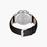 Police Avondale Gents  Grey Dial Black Leather Strap Watch