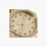 Police Ladies Champagne Dial Yellow Gold Plated Analog Stainless Steel Watch