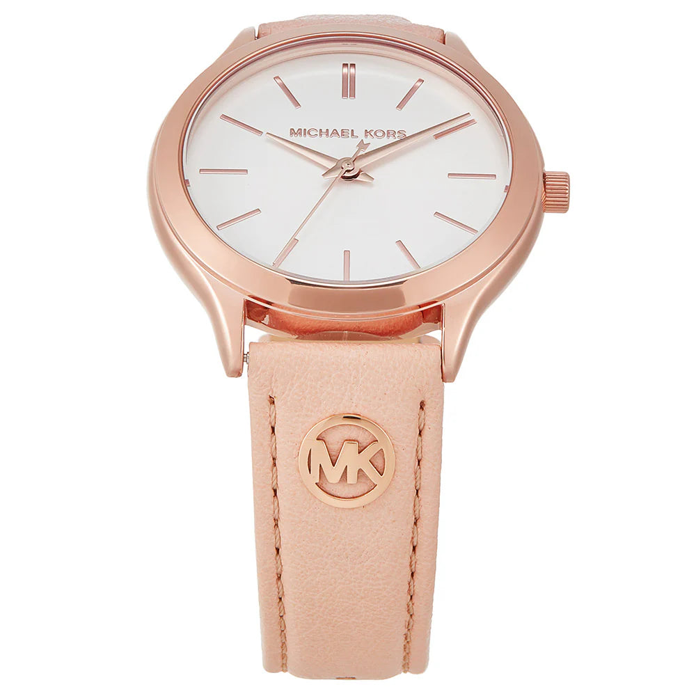 Pink leather watch online