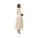 Beye Women's Caramel Floral Long Dress