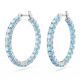 Swarovski Matrix Hoop Earrings Round cut