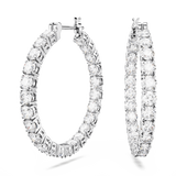 Swarovski Matrix Hoop Earrings Round cut