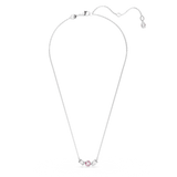 Swarovski Mesmera Necklace Mixed cuts, Pink, Rhodium plated