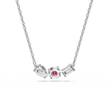 Swarovski Mesmera Necklace Mixed cuts, Pink, Rhodium plated