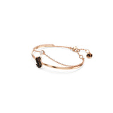 Swarovski Swarovski Bangle Swan, Black, Rose gold-tone plated, Medium