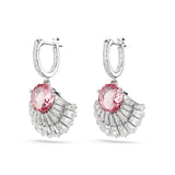 Swarovski Idyllia Drop Earrings Shell, Pink, Rhodium plated