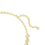 Swarovski Imber Necklace Round cut, White, Gold-tone plated