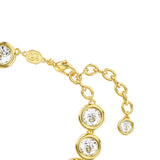 Swarovski Imber Bracelet Round cut, White, Gold-tone plated