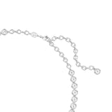 Swarovski Imber Tennis Necklace Round cut, Gray, Ruthenium plated