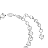 Swarovski Imber Tennis Bracelet Round cut, Black, Ruthenium plated, Medium