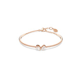 Swarovski Mesmera Set (Necklace and Bracelet) Mixed cuts, White, Rose gold-tone plated