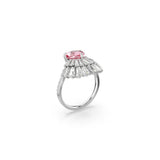 Swarovski Idyllia Cocktail Ring Mixed cuts Shell  Pink Rhodium plated