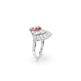 Swarovski Idyllia Cocktail Ring Mixed cuts Shell  Pink Rhodium plated