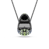 Swarovski Sublima Pendant Round Cut Multicolored Ruthenium Plated