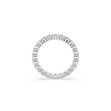 Swarovski Matrix Vittore Ring Round cut White Silver-tone finish Size 55