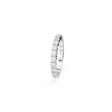 Swarovski Matrix Vittore Ring Round cut White Silver-tone finish Size 58