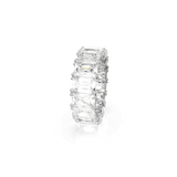 Swarovski Matrix Vittore Ring Baguette cut White Rhodium plated