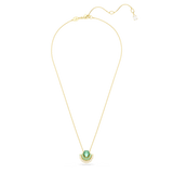 Swarovski Idyllia pendant Mixed cuts Shell Green Gold-tone plated