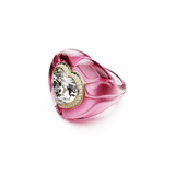 Swarovski Dulcis cocktail Ring Heart cut Pavé Heart