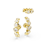 Swarovski Imber Ear Cuff Set (3) Round cut White Gold-tone plated