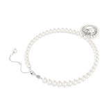 Swarovski Ariana Grande x Necklace Crystal pearl Heart cut Heart White Rhodium plated