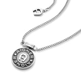 Aigner Ladies  Silver Black Stainless Steel Short Necklace