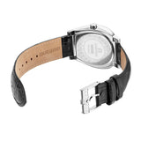 Aigner Daiano Gents Grey Dial Black Leather Strap Watch