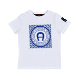 Aigner Kids Boy's White & Blue Set of T-Shirt & Bermuda