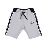 Aigner Kids Boy's White & Grey Set of T-Shirt & Bermuda