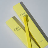 Apriori Sunflower Yellow Silver Slim Toothbrush