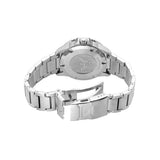 Emporio Armani GMT Dual Time Gents Black Dial Stainless Steel Watch