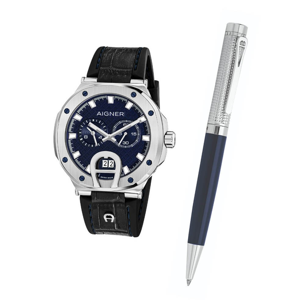 Aigner Taviano Men s Watch Pen Set Bluesalon