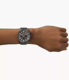 Fossil Brox Gents Multifunction Smoke Stainless Steel Watch