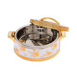 Casa Blu Hot Pot Food Warmer with Elegant Floral Design