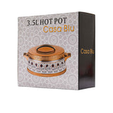 Casa Blu Hot Pot Food Warmer with Elegant Floral Design