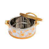 Casa Blu Hot Pot Food Warmer with Elegant Floral Design