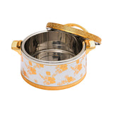 Casa Blu Hot Pot Food Warmer with Elegant Floral Design