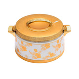 Casa Blu Hot Pot Food Warmer with Elegant Floral Design