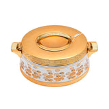 Casa Blu  Metal Food Warmer with Elegant Floral Pattern Design