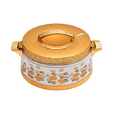 Casa Blu  Metal Food Warmer with Elegant Floral Pattern Design