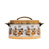 Casa Blu  Metal Food Warmer with Elegant Floral Pattern Design