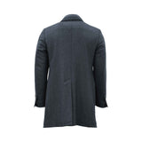 Corneliani Men's  Gray Melange Dark Coat