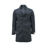 Corneliani Men's  Gray Melange Dark Coat