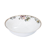 Casa Blu Porcelain Dinner Set with Embossed Gold Decal Rim Shape, Set of 40 pcs